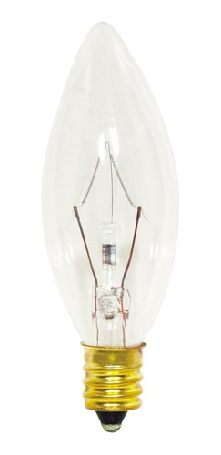 Satco Candelabro Base -watt Bombilla Transparente