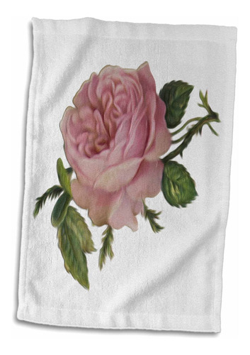 3d Rose Lovely Victorian Vintage Pink Rose Floral Digit...