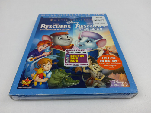 Pelicula Blu-ray - The Rescuers & The Rescuers Down Under 