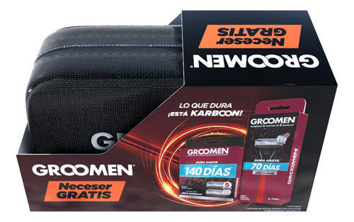 Groomen 3 Pack. Maquina De Rasurar De 5 Navajas + Regalo