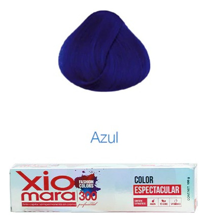 Tinte Para Cabello Xiomara Fashion Colors - Tonos Fantasía Tono Azul