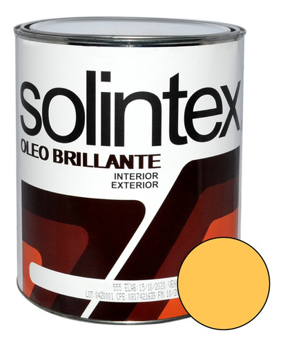 Pintura Oleo Brillante 1gl Amarillo Moderno Solintex