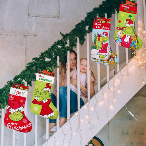 Paquete De 4 Calcetines De Navidad, De 18 Pulgadas, Grandes