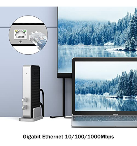 Estación De Acoplamiento Usb 3.0 Para Mac/windows, Dual