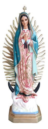 Virgen De Guadalupe De 30 Cm Zuñ Azul