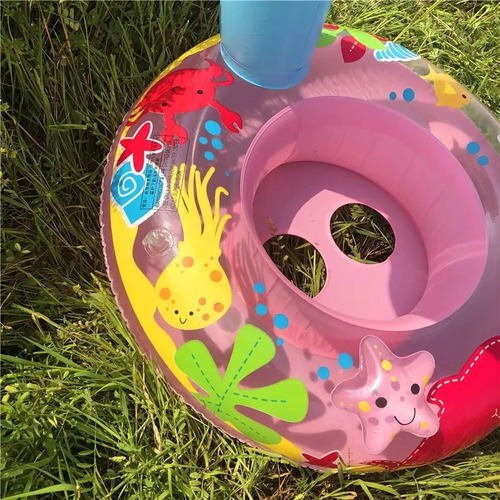 Bote Salvavida Inflable Palmera Con Asiento Y Techo