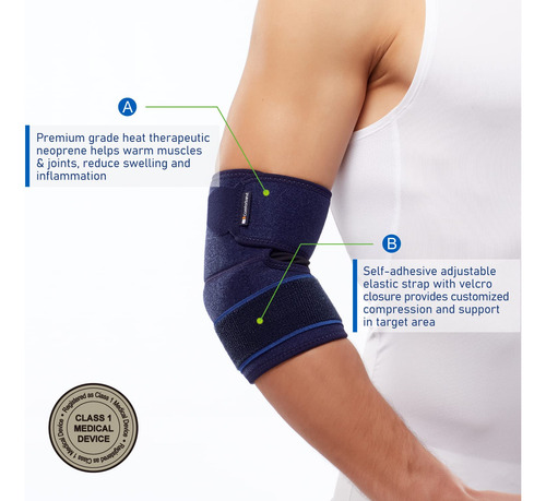 Codera Comforband Ajustable Para Codo De Tenista Y Golfista