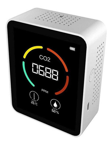 Sensor De Co2 Portátil Interior , Mxdxd-002, 1 Pza, Blanco
