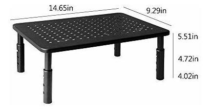 Imagen 4 de 4 de Soporte Metal Para Monitor Doble Altura Ajustable 3 Dual