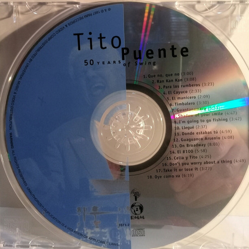 Cd Tito Puente (50 Years Of Swing) (Usado)