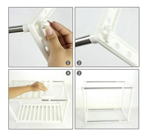 Imagen 6 de 7 de Estante Ajustable Organizador Multiuso Cocina Baño Closeth