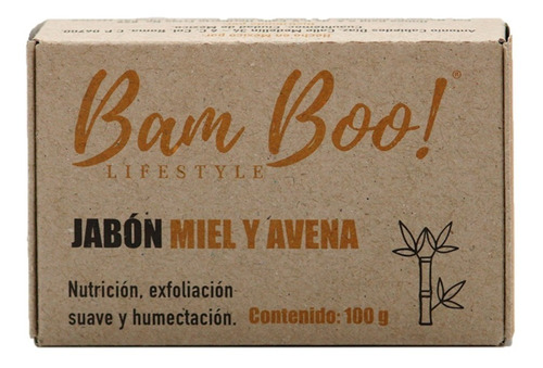 Jabón Miel Y Avena Bam Boo! Lifestyle® 100 Gr