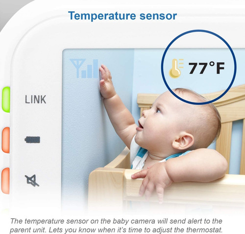 Imagen 4 de 6 de Video Monitor Digital Para Bebes Vtech Vm3252 Con Audio