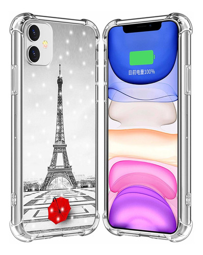 Funda Para iPhone 12 Torre Eiffel / Iwone Funda Protectora D