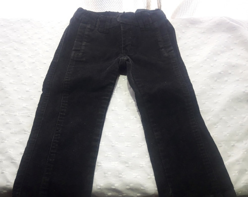 Pantalon Beba Cheeky Talle 2 Corderoy Negro Impecable