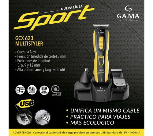 Imagen 3 de 10 de Afeitadora De Barba Inalambrica Recargable Lavable Garantia Oficial - Recortadora Cortadora Cortabarba - Men - Hombre -