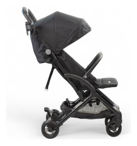 Coche Cuna Bebe Mega Baby Porto Compacto Ultraliviano Color Negro Chasis Negro