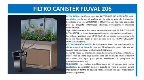 Imagen 4 de 6 de Filtro Fluval 206 780 L/h