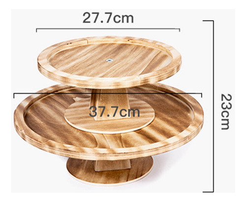 Soporte Para Magdalenas De 2 Niveles, Plato De Macarrón,