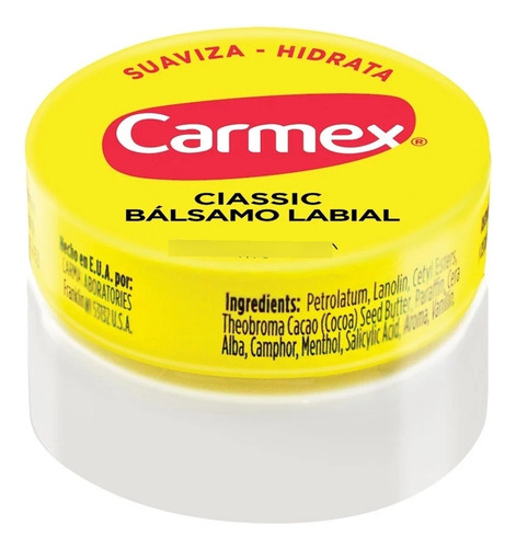 Carmex Bálsamo Labial Clásico Labios Secos Y Agrietados7,5gr