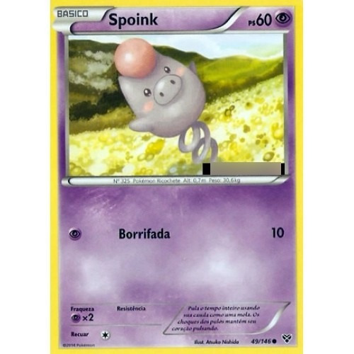 Spoink - Pokémon Psíquico Comum - 49/146 - Pokemon Card Game