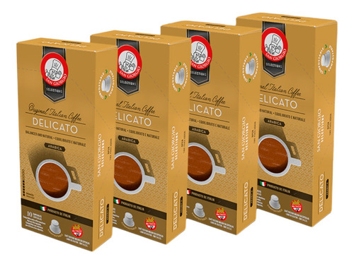 Kit Cafe Italiano X40 Capsulas Sin Tacc Compostable Gift Box