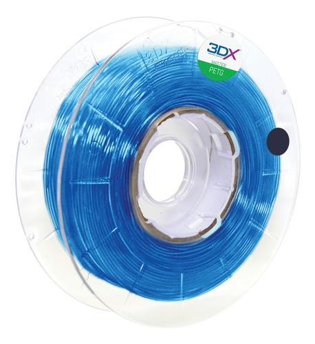 Imagem 1 de 5 de Filamento Pla Ht Azul Translucido 1,75 Mm | 500g 3dx