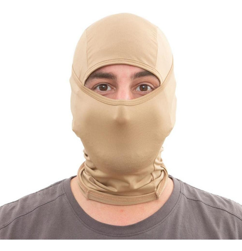 Máscara Balaclava Touca Ninja Airsoft Snake Coyote  Bélica Cor Bege