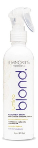  Fluído Spray Lumino Blond Cabelos Loiros 240 Ml Luminositta