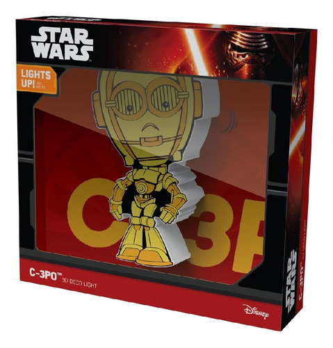 Mini Luminaria Star Wars C 3po 3d Deco Light Fx