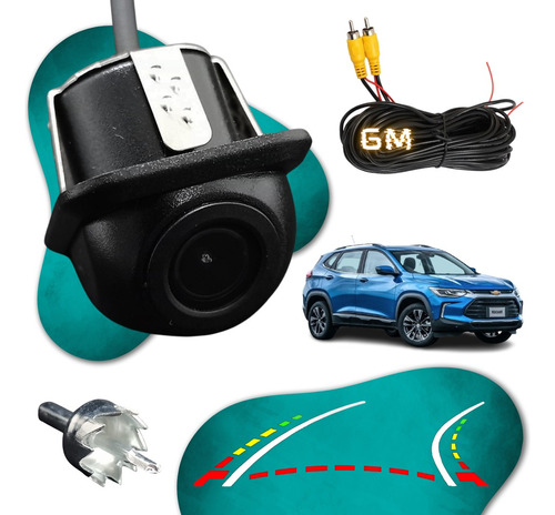 Câmera De Ré Tartaruga Linhas Dinâmicas Com Sensor De Curva