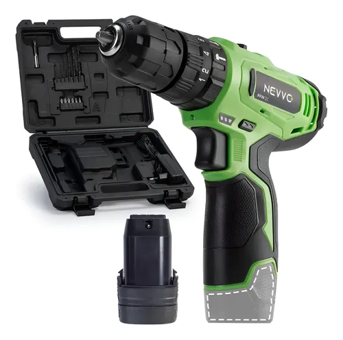 Parafusadeira Impacto 12v 25nm 2 Velocidades C/ Acessórios - R$ 95,64