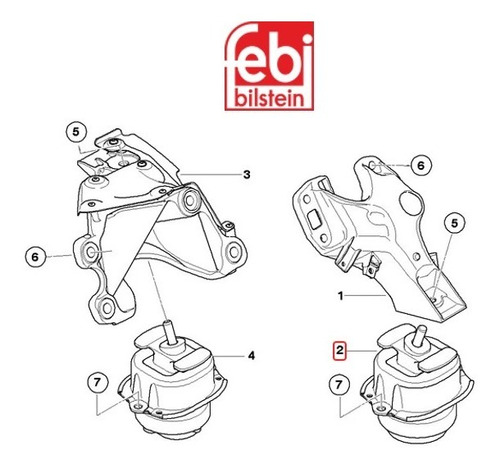 22116865145 Soporte De Motor Izquierdo Bmw X5/x6