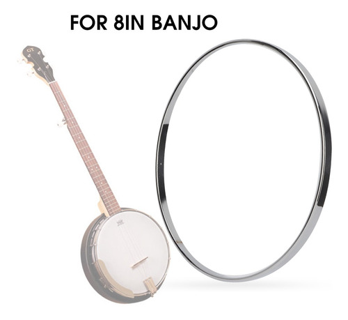 Imagen 1 de 8 de Banjo Tension Hoop Instrumento Musical De Acero De 8 Pulgada