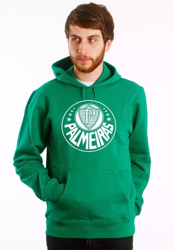 blusa moletom palmeiras com capuz