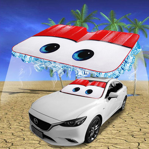 Parasol Diseño Con Ojos Para Automovil