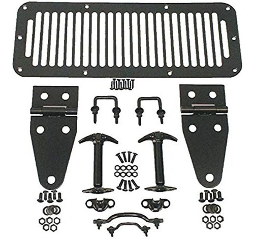 Rugged Ridge 11201.01 - Kit De Capó, Negro; 78-95 Jeep Cj/w