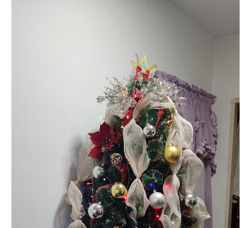 Arbol De Navidad Nevado De 2.10 Metros (Usado)