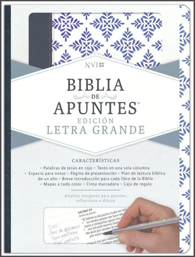 Biblia De Apuntes Nvi, Letra Grande, Tapa Dura Símil Piel