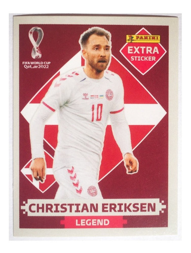 Figurita Qatar 2022- Christian Eriksen Extra Sticker Leyenda