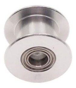 2 Polias Gt2 20 Dentes Tensora Lisa Furo 5mm P/ Correia 10mm