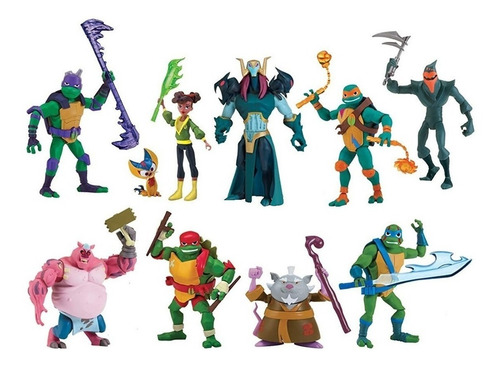 Muñeco Tortugas Ninja Articulados Con Accesorios Original