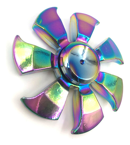 Fidget Spinner Estrella Tornasol Metal 100% Calidad Grande Color 5