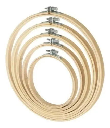 Conjunto Bastidores Bambu Ajustáveis - Kit Com  5 Tamanhos