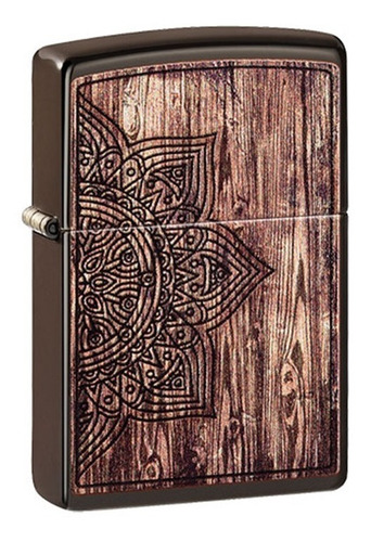 Imagen 1 de 5 de Zippo Wood Mandala Universo Binario