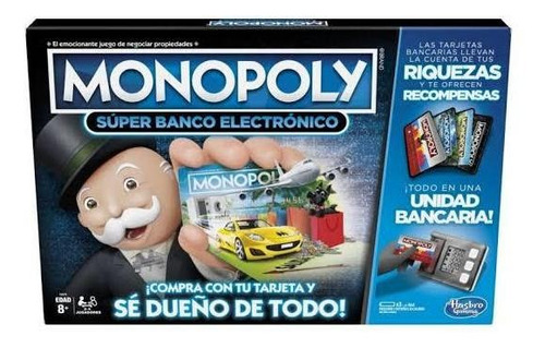 Imagen 5 de 5 de Monopolio Banco Electronico Monopoly E Banking 100% Hasbro