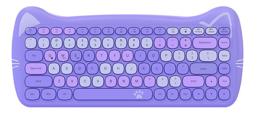 Teclado Mecânico Ajazz 3060i-84keys, Cor De Mistura Roxa