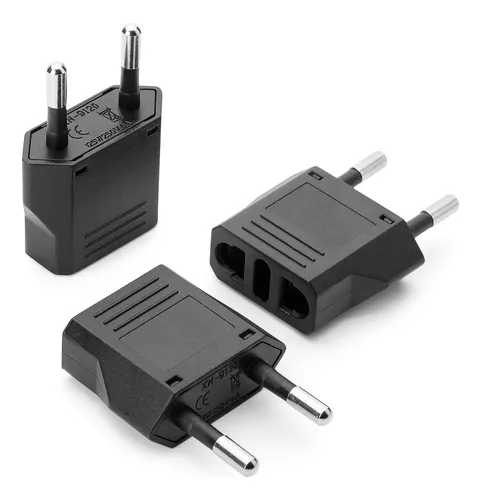 Adaptador de Enchufe Europeo a Enchufe de EEUU Negro