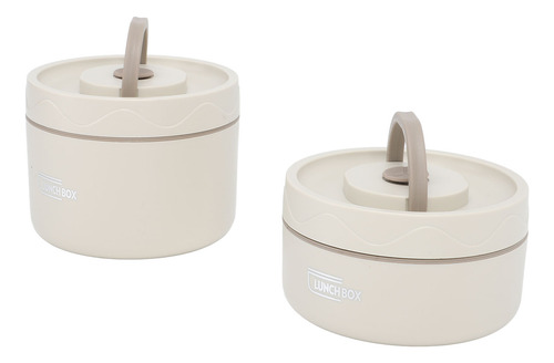 Recipiente Aislante Blanco Para Almuerzo De Acero Inoxidable
