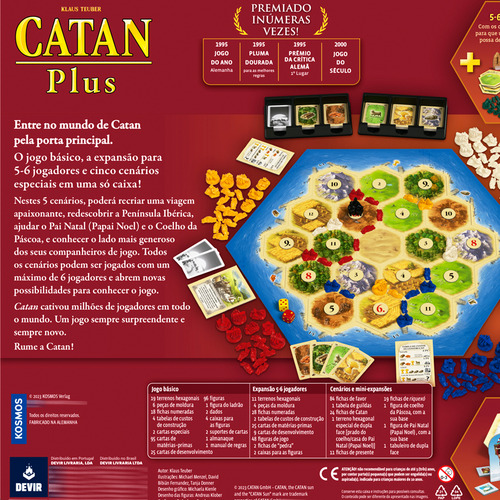 Catan Plus Big Box Jogo De Tabuleiro Nova Edição Português